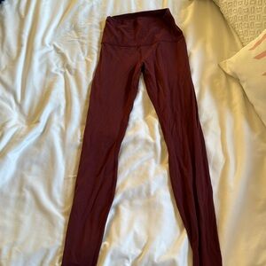 Lululemon maroon Leggings